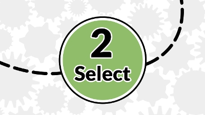 Numbered circle: 2. Select